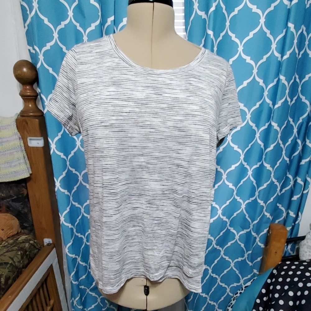 Calvin Klein striped performance tee